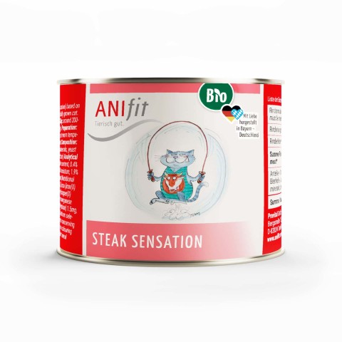 Cat Wet pet food BIO Steak Sensation 200g 6 Piece -1- Anifit