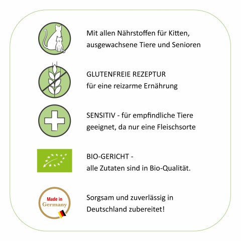 Katze Nassfutter BIO Steak Sensation 400g 6 Stück -4- Anifit